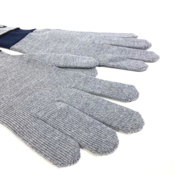 LOUIS VUITTON M71247 Gon-LV Horizon gloves wool gray/blue - Picture 8 of 9